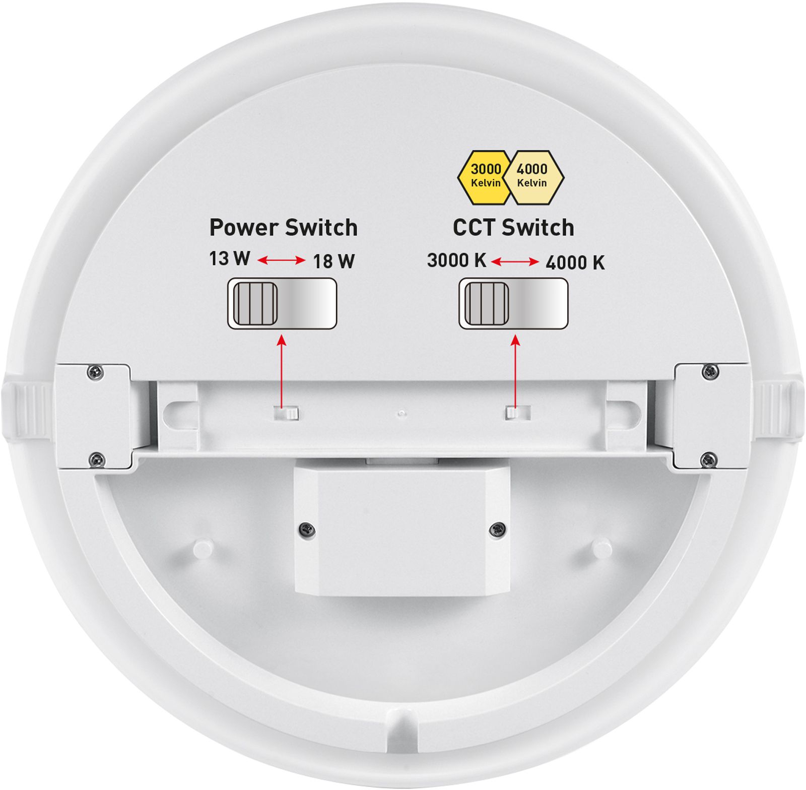 plafonnier et applique LED VARIO 28 HF 3000-4000K 13-18W