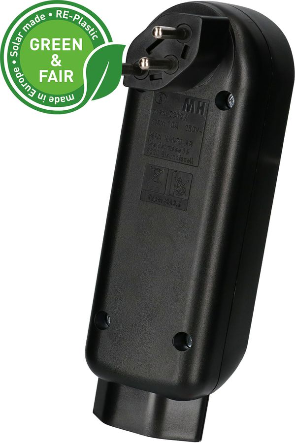 multi adaptateur ADAPT 3+1x type 13 noir rotatif Green+Fair