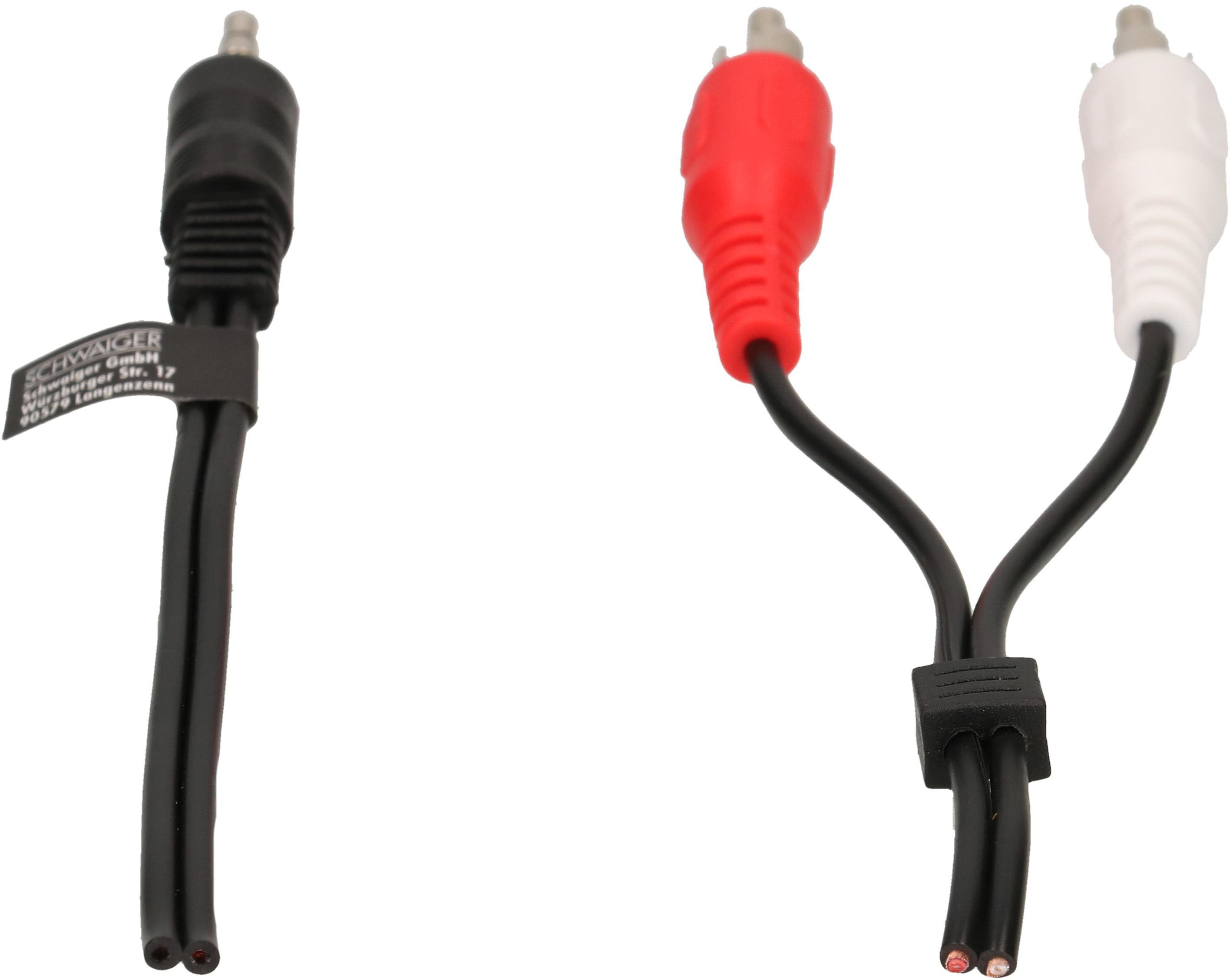 câble audio adaptateur Y stéréo fiche jack/fiche RCA 1.5m