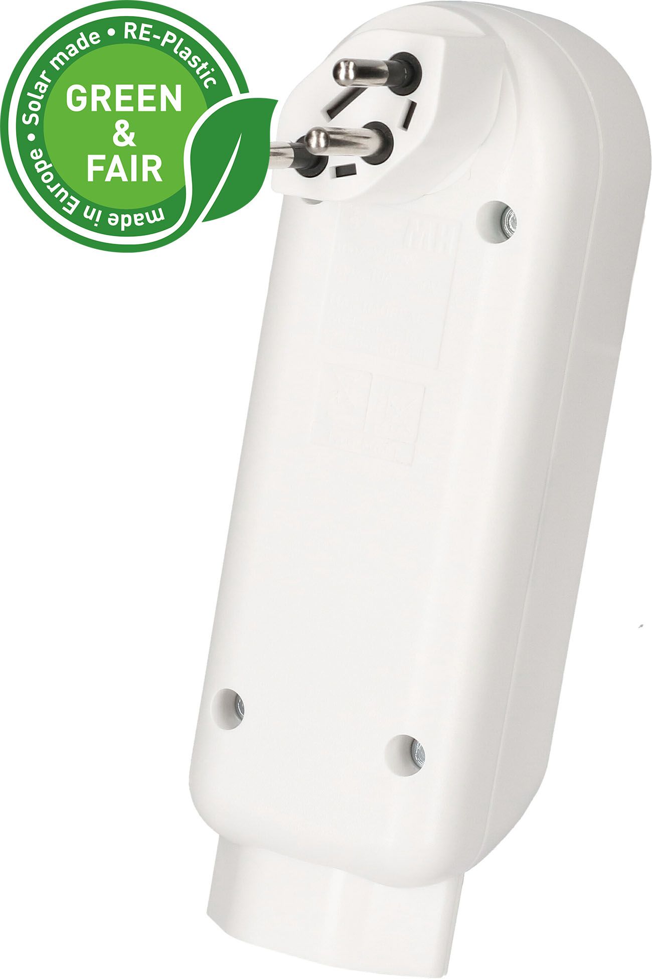 multi adaptateur ADAPT 3+1x type 13 blanc rotatif Green+Fair