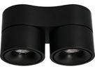 LED plafonnier DOUBLE SHINE noir 3000K 2200lm 2x 36°