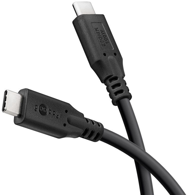 câble de recharge USB-C 100W 1m noir