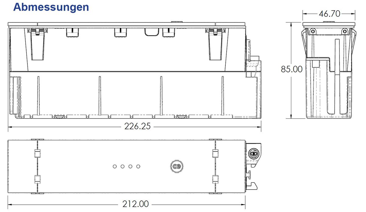 LIBERTY Qikpac 242 batterie sans boîtier noir