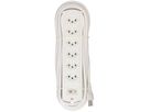 multiprise Prime Line 6x type 23 blanc interrupteur 5m