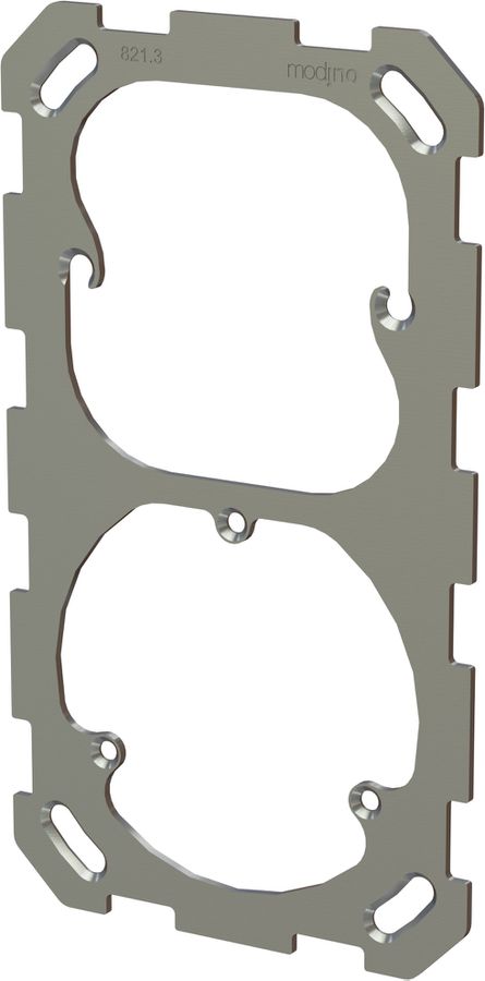 plaque de fixation ta.2x1 avec fixation en 3 points en bas modino