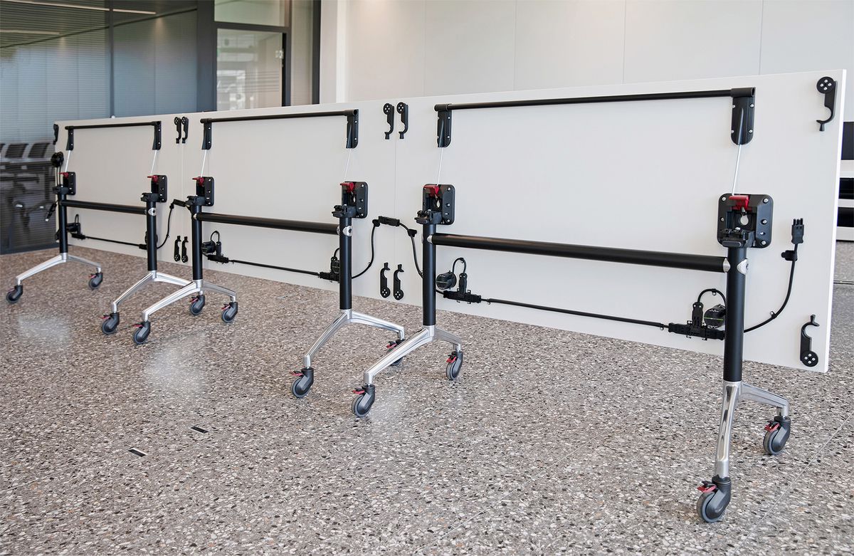 Twin set di connessione per tavolo di 180 cm di larghezza