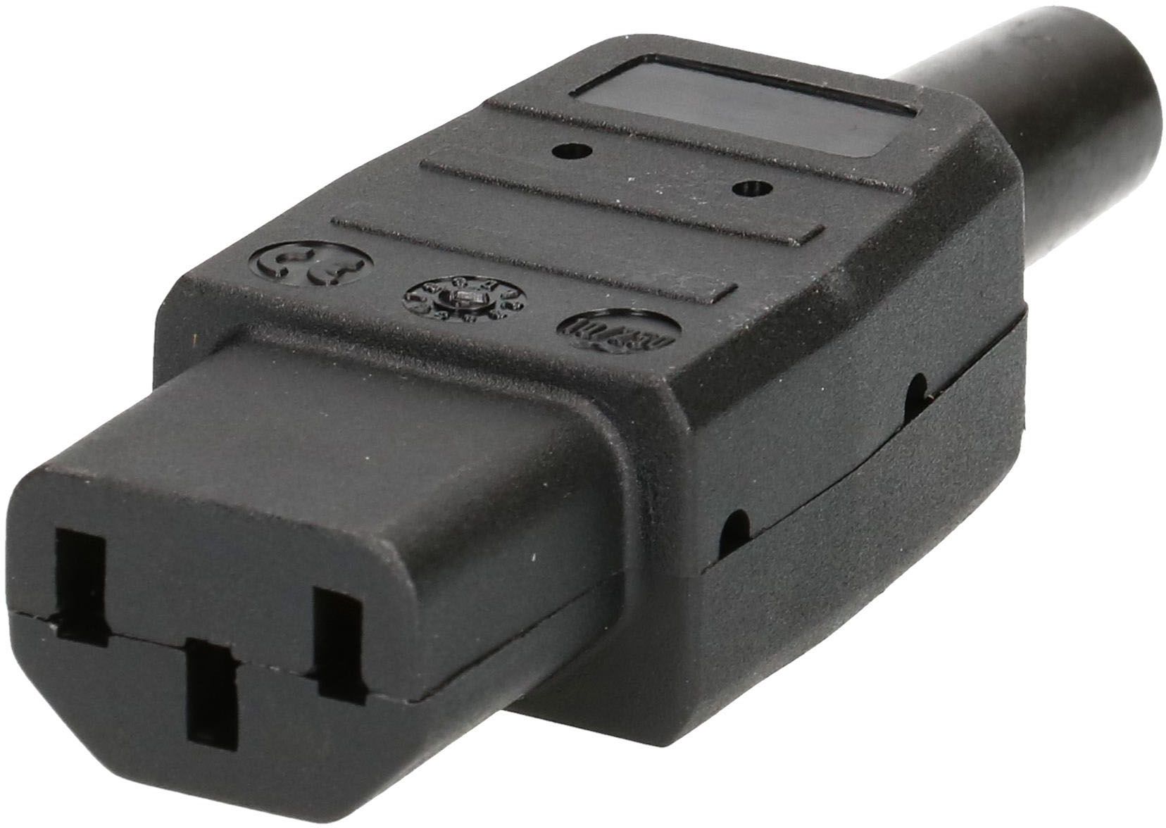 prise de connecteur type C13 3 pôles noir