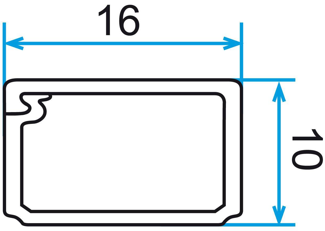 Kabelkanal 16x10mm sapelly selbstklebend 2m