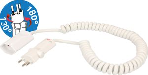 TD-Verlängerung spiralisiert H05VV-F3G1.0 2.5m ws Typ 12 / Typ 13