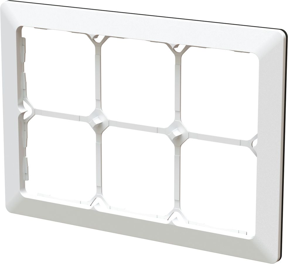 cadre de recouvrement ta.3x2 ENC +profil décoratif priamos blanc