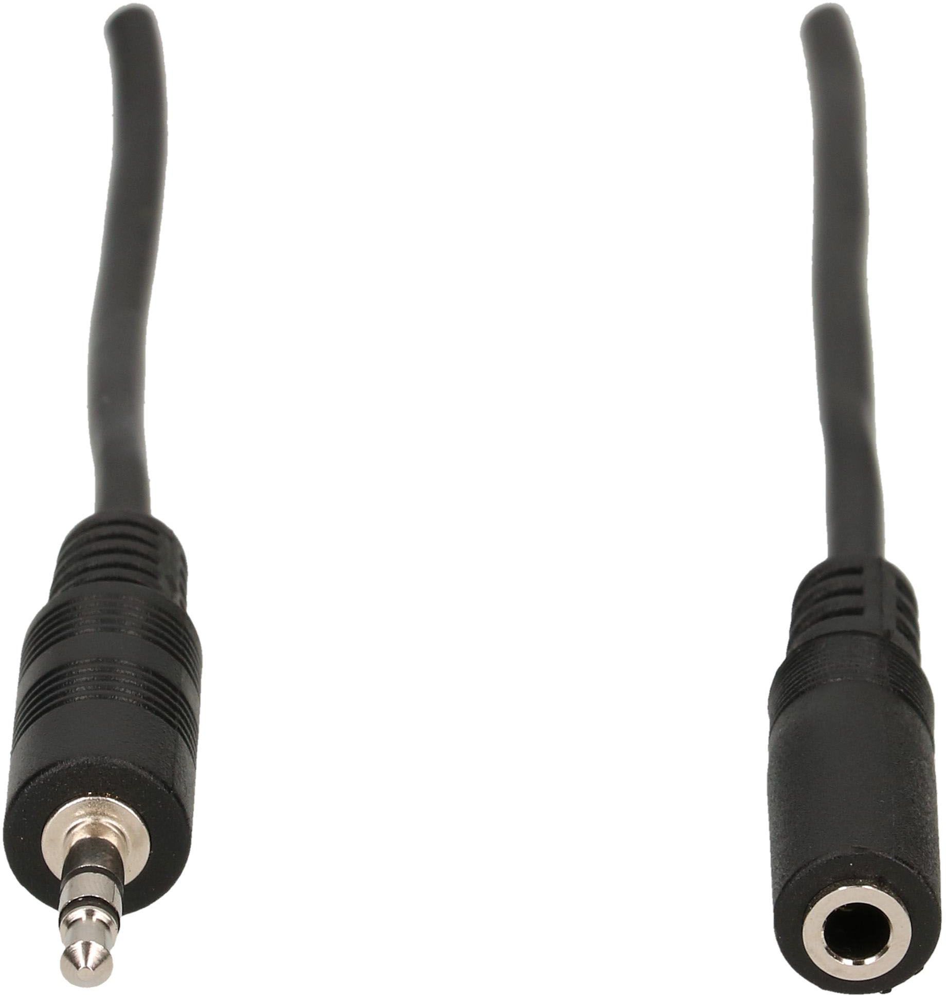 rallonge audio stéréo fiche/prise jack 5m noir