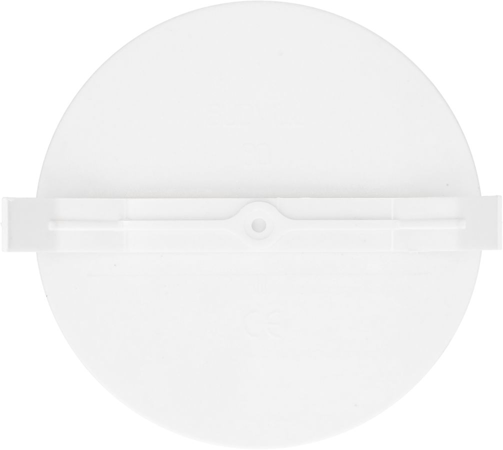 rosette de plafond rond plat cintre en plastique blanc