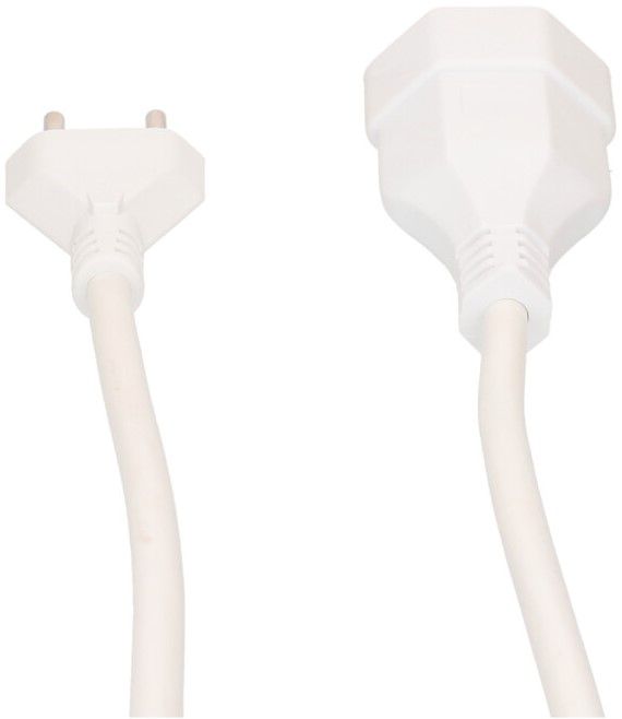 Rallonge TD H05VV-F3G1.5 10m blanc type 12 / type 13