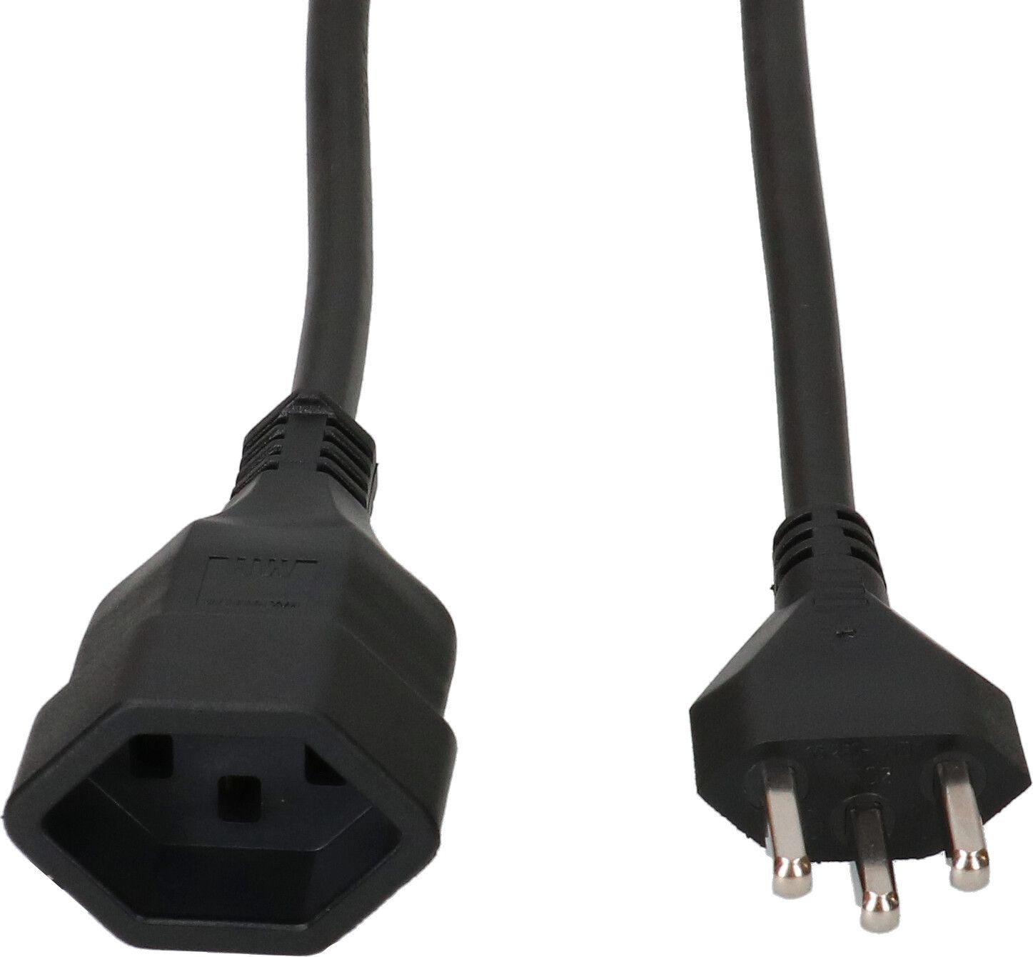 Rallonge TD H05VV-F3G1.5 5m noir type 23 / type 23