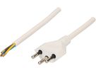 TD-Netzkabel H05VV-F3G1.5 5m weiss Typ 12