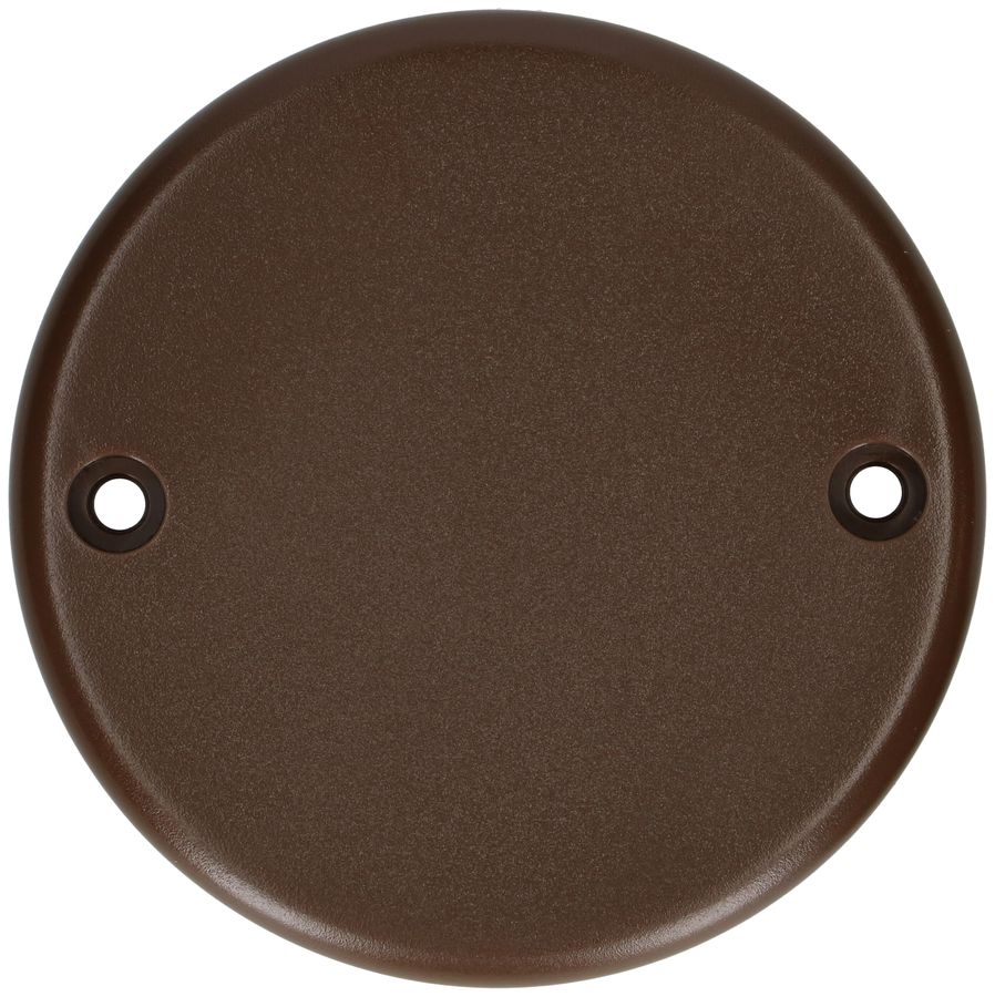 rosette de plafond rond 2 trous de fixation marron