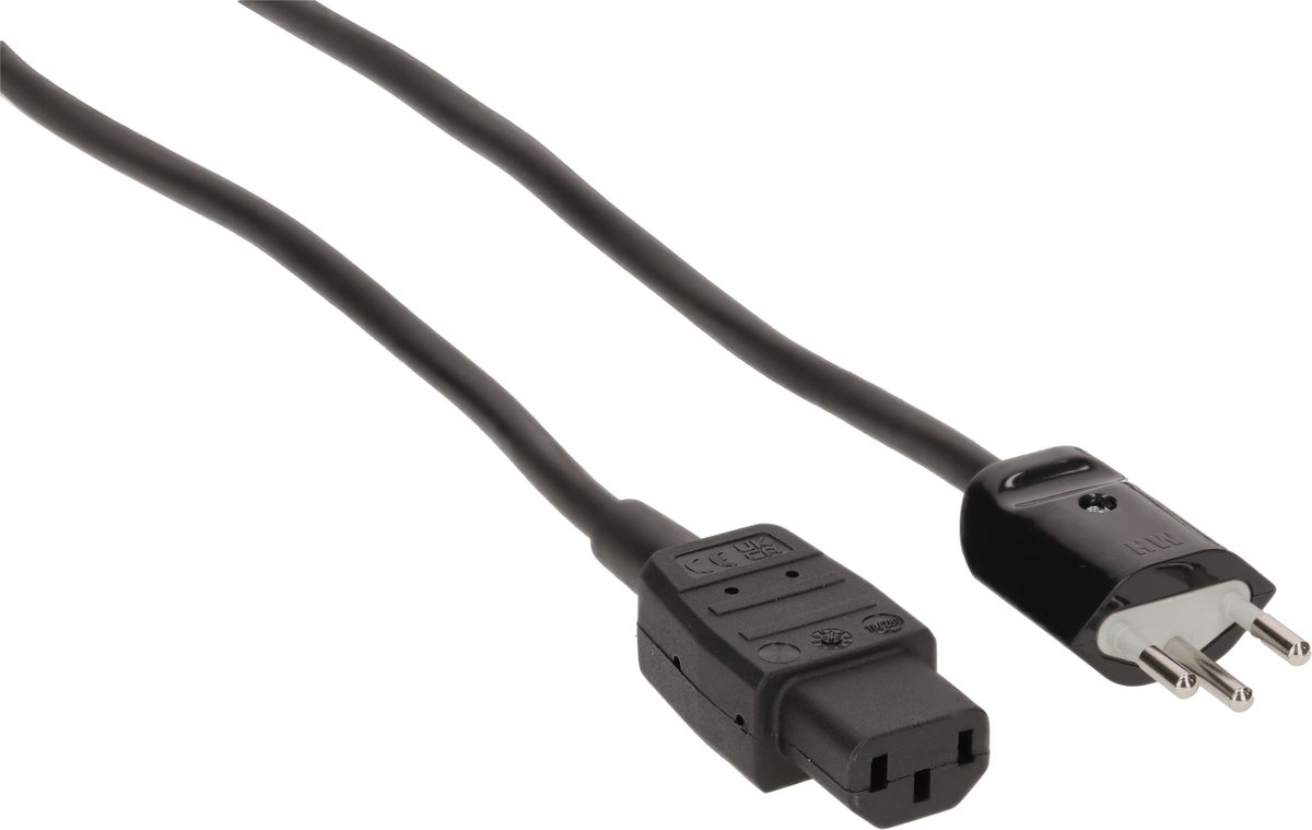 cavo per apparecchi TD S05VSTV-F3G1.0 2m ne schermato tipo 12/C13