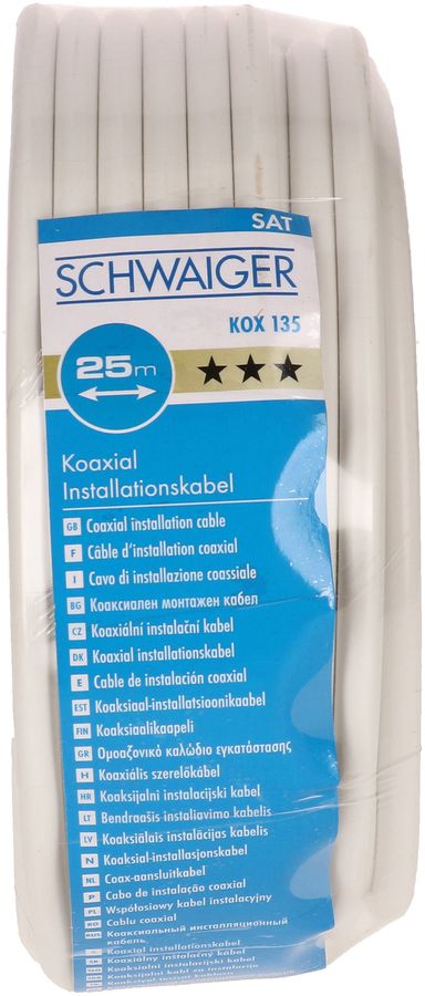 câble coaxial 135dB 25m blanc