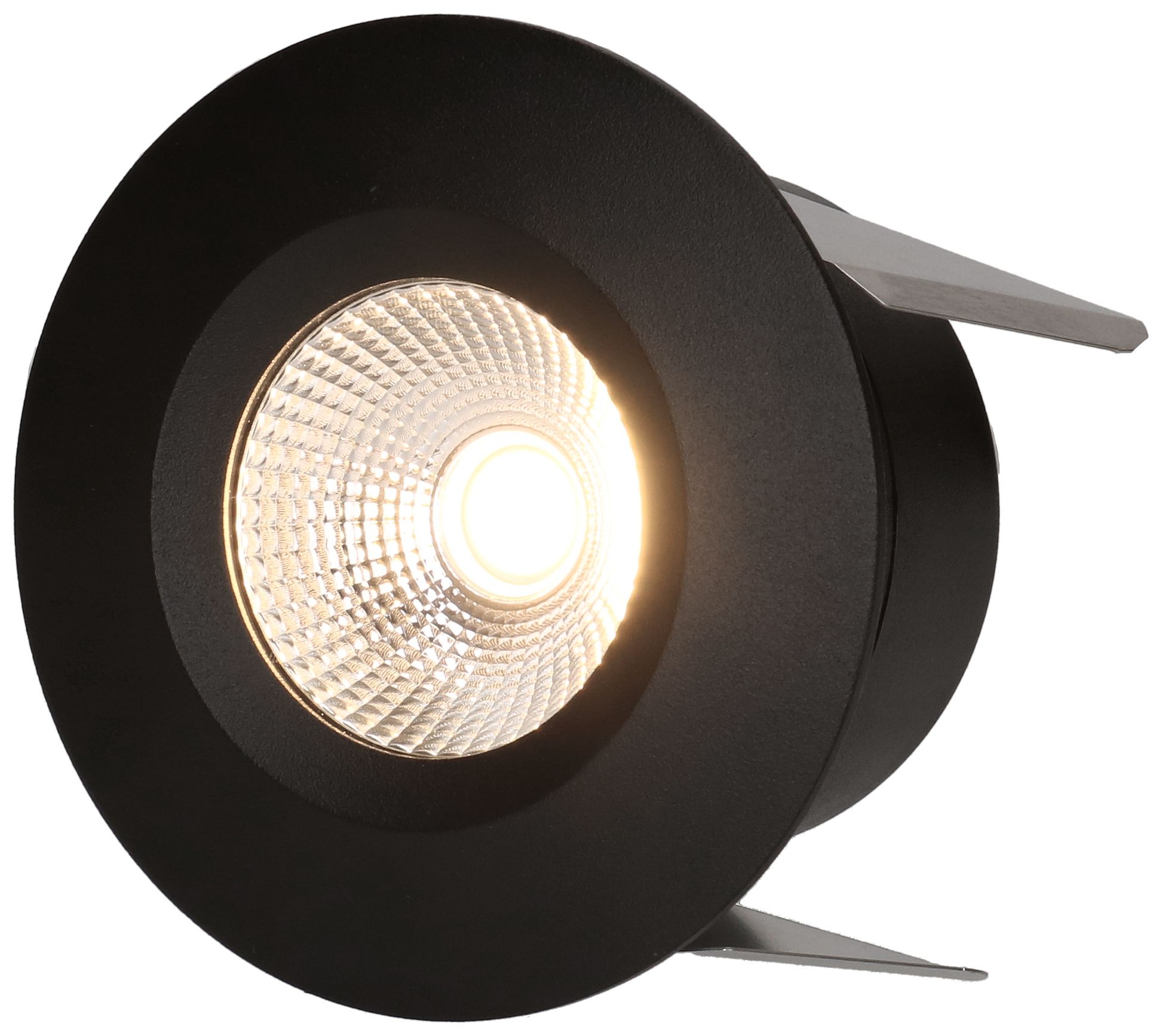 spot encastré à LED WOODY Ø68 noir mat 3000K 660lm 60°