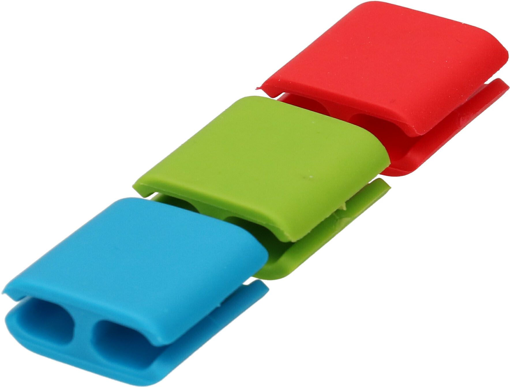 Cable Clips Set 2x vert 2x rouge 2x bleu