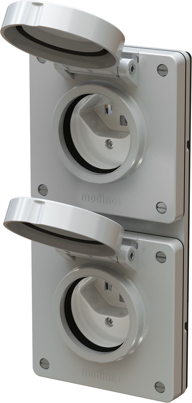 combinaison type 23 / type 23 ta.2x1 ENC exo IP55 gris clair