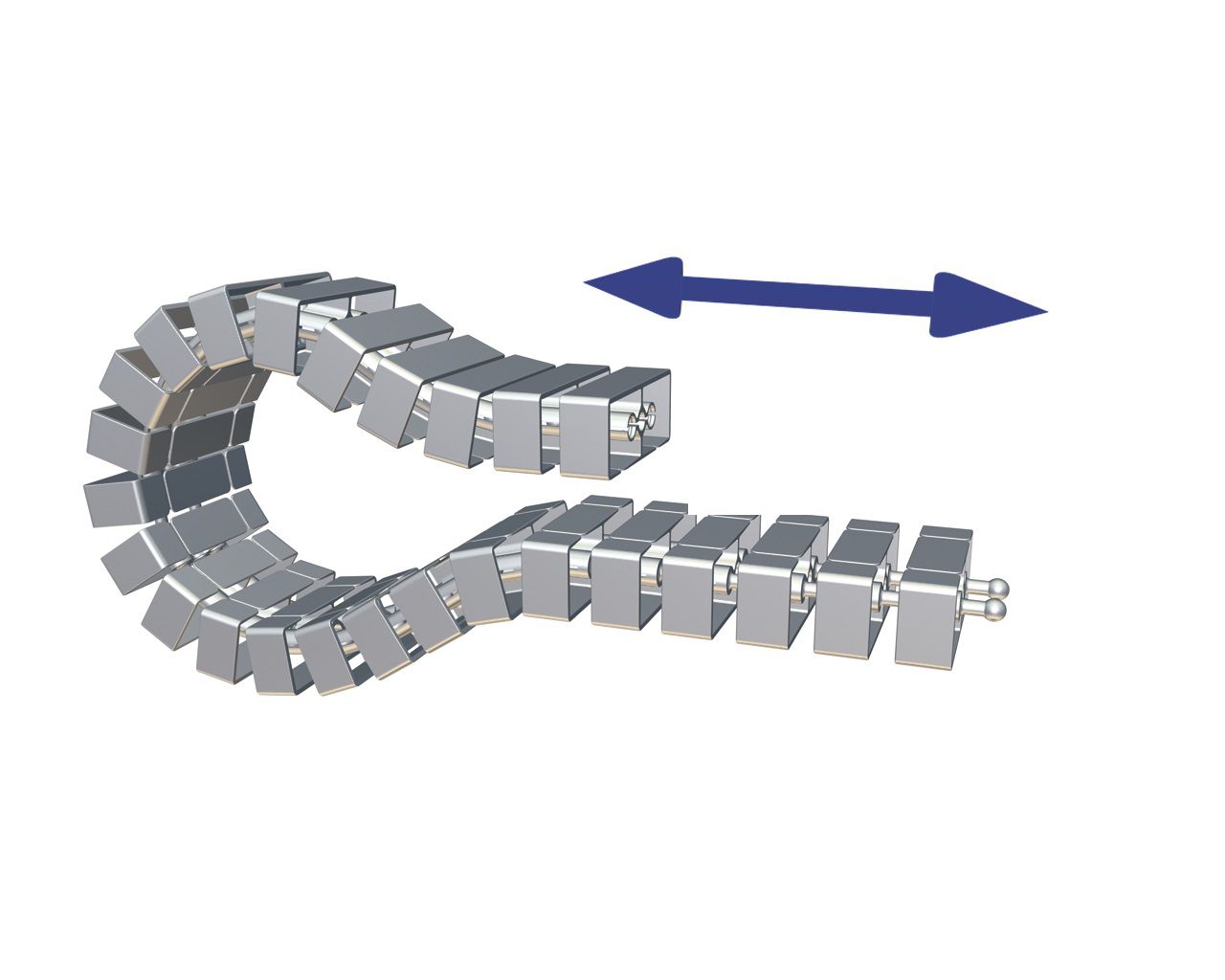 garniture serpentine de câble Flex II 1.30m noir RAL9005