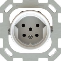 prise 1x type 15 insert avec plaque frontale exo IP55 blanc