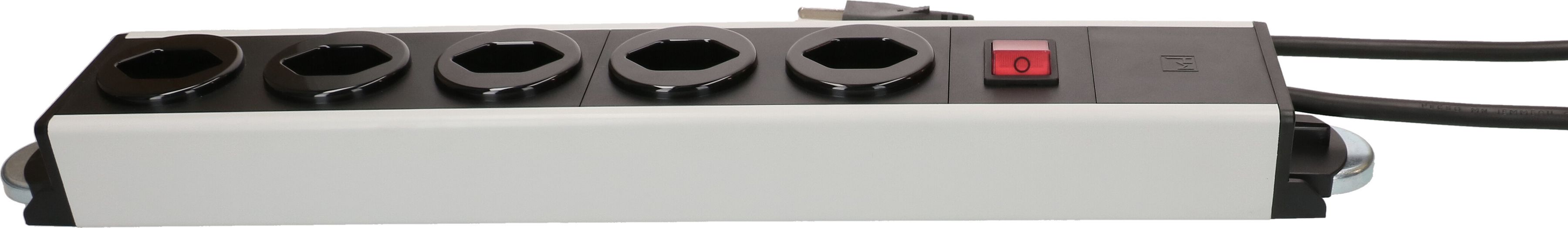 multiprise Power Line 5x type 23 gr/nr interrupteur 1.5m aimant