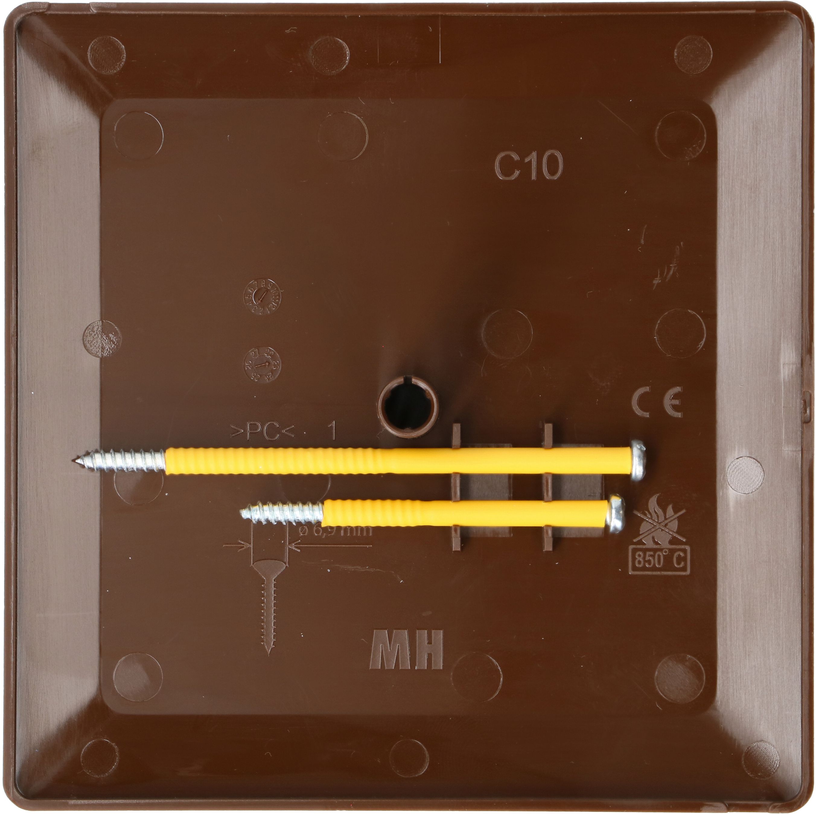 coperchio a innesto priamos Design 130x130mm marrone