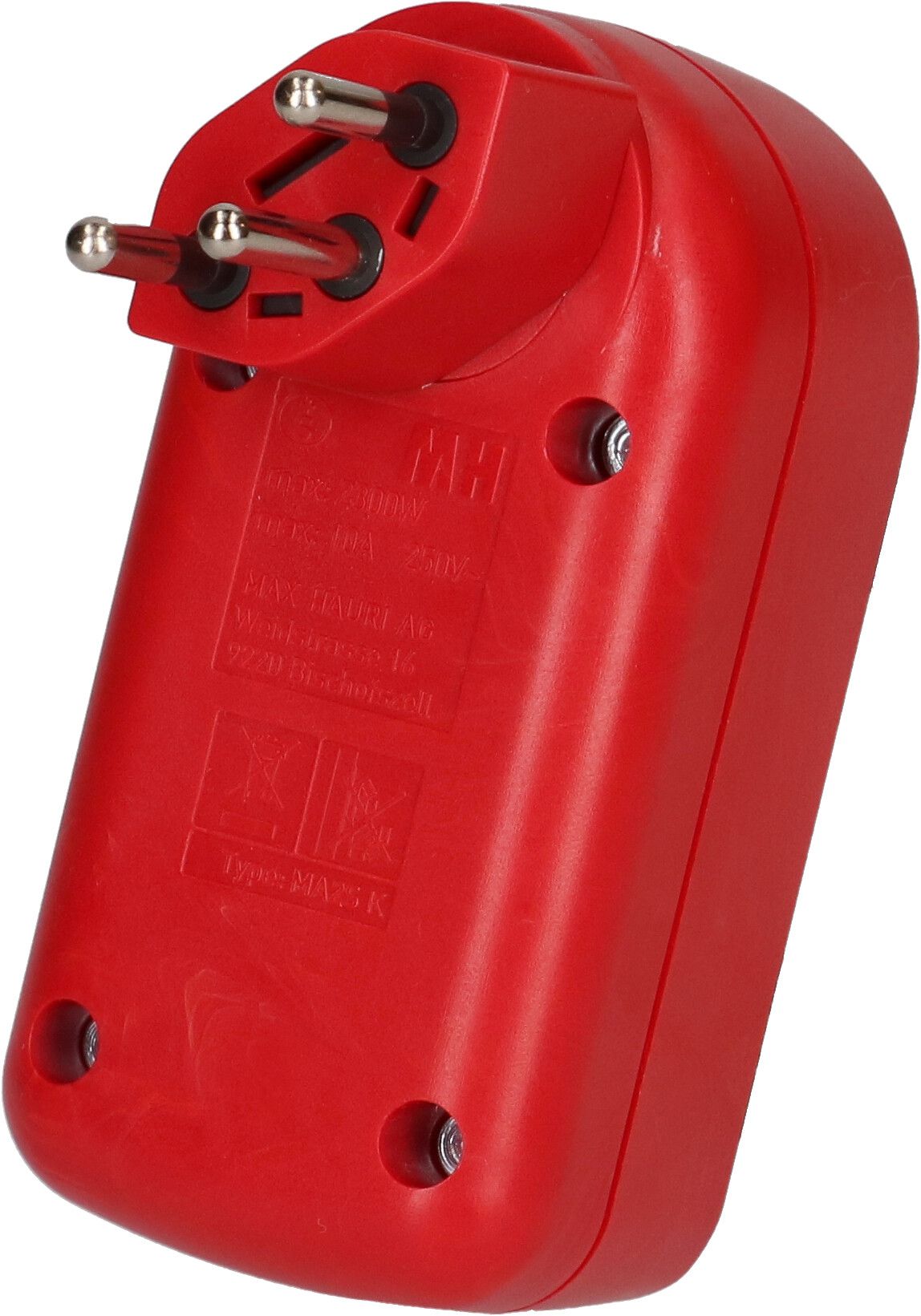 Multi adaptateur ADAPT 2x type 13 rouge rotatif interr. BS