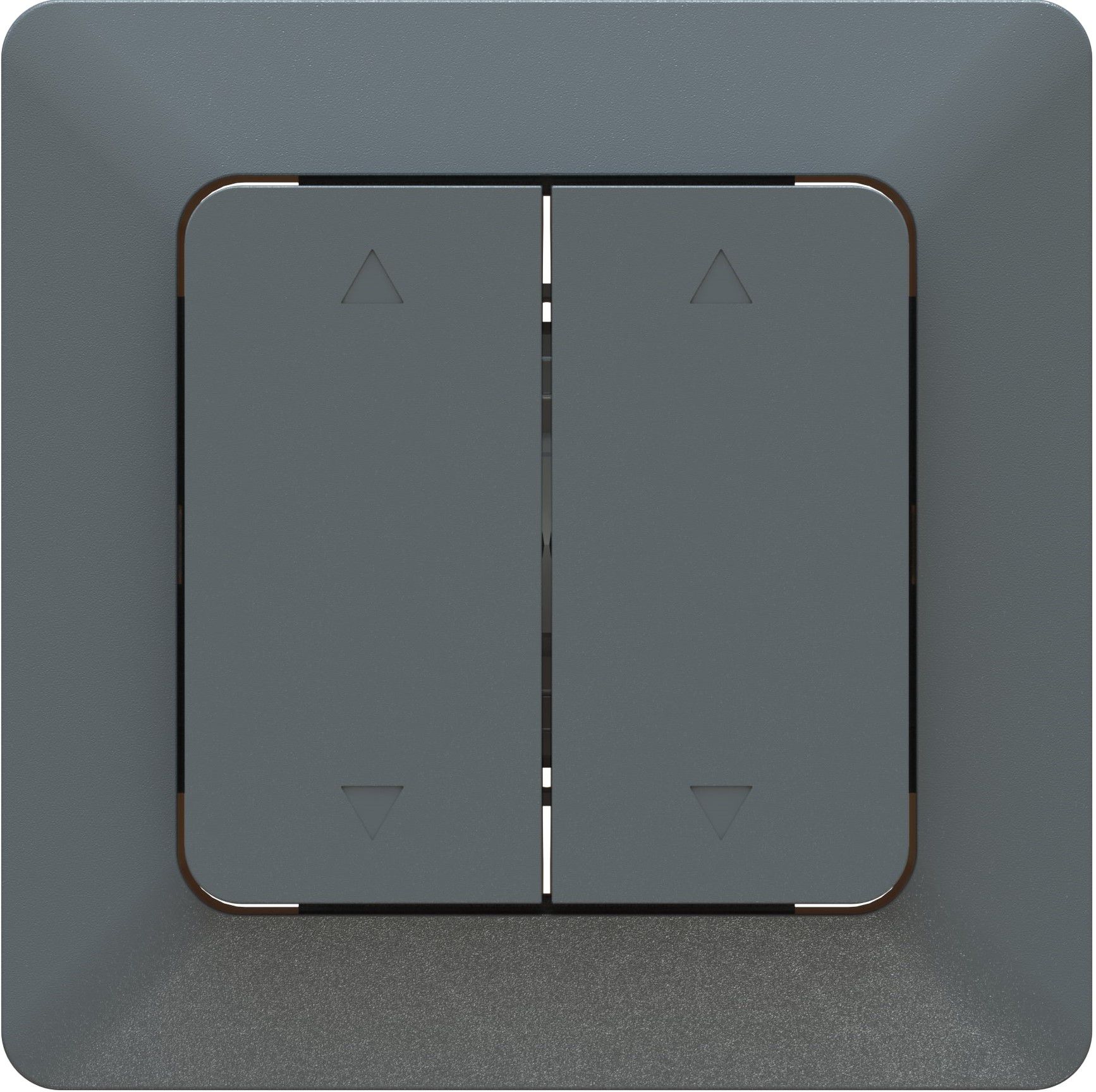 interrupteur à bascule double 2x stores ENC priamos anthracite