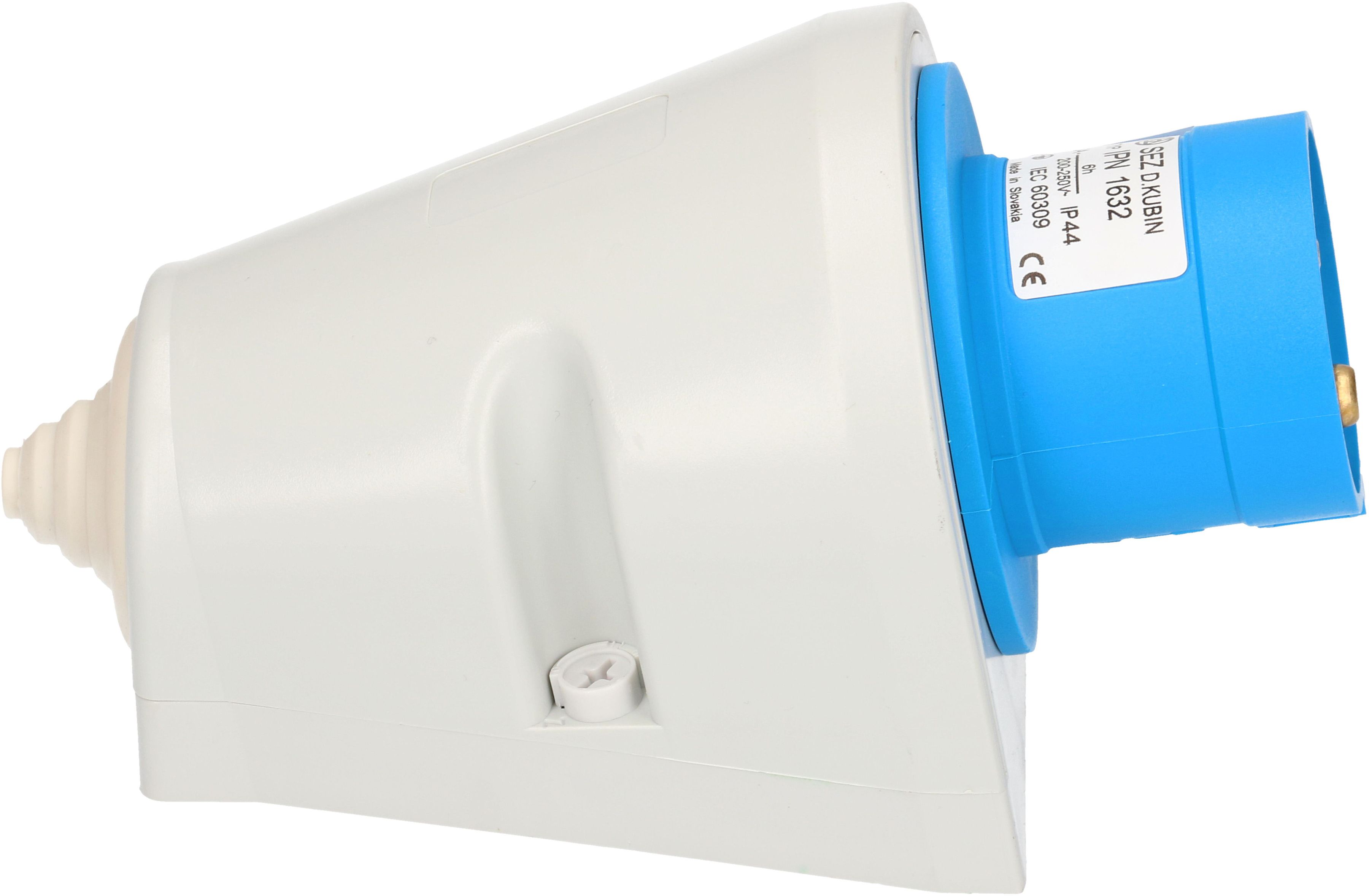 Fiche murale CEE 2P+E 230V/16A bleu IP44