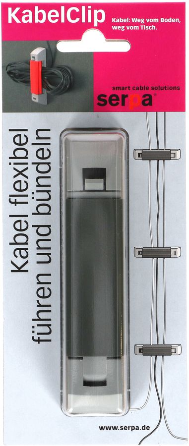 Kabelclip grau