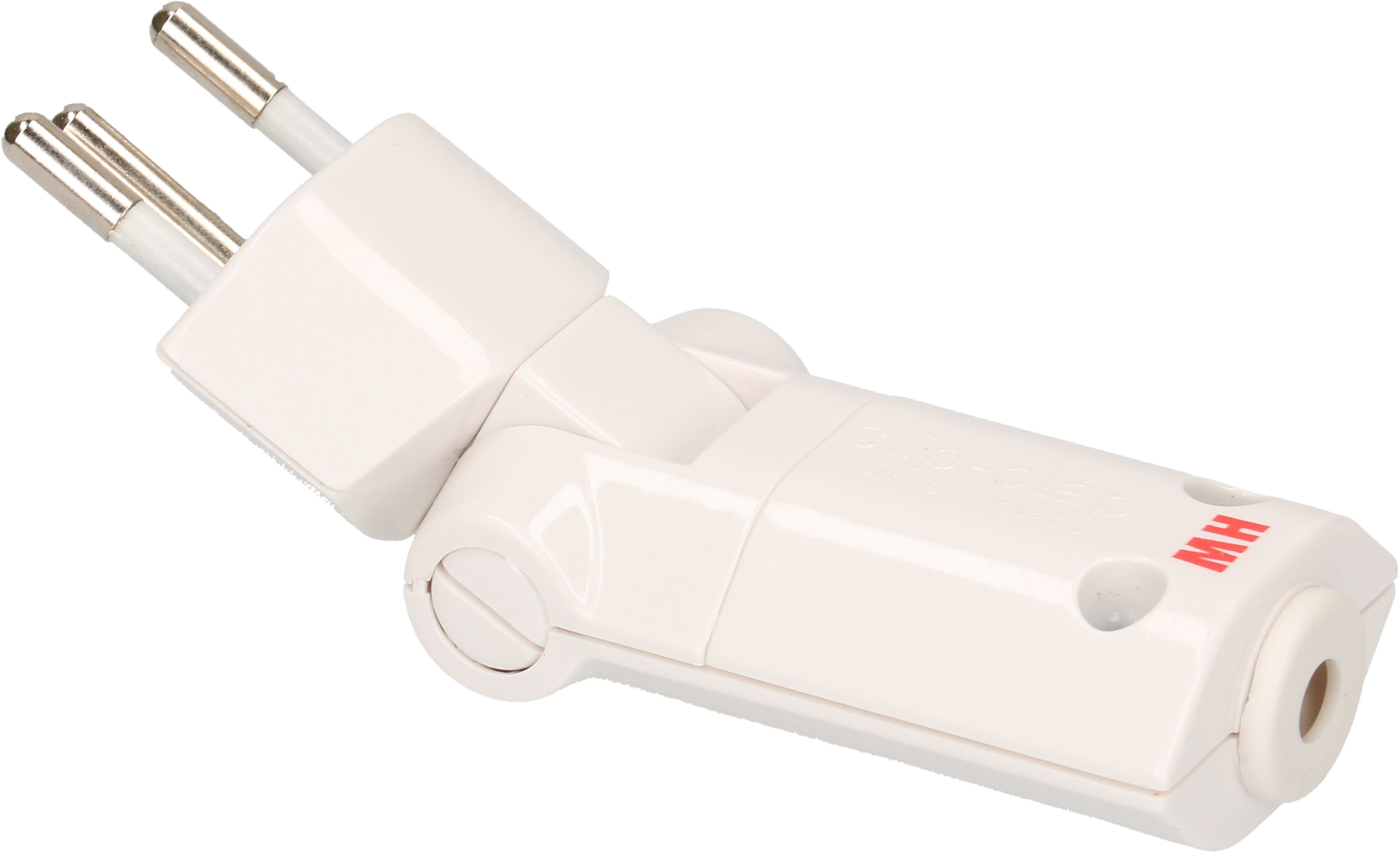 fiche clip-clap type 12 débrochable rotative blanche