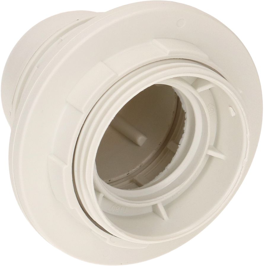 douille E27 à vis avec 2 anneaux M10x1 blanc