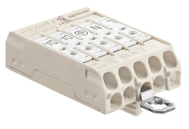 SLK7 borne de connexion 5 pôles 0.5-2.5mm2 super plat blanc
