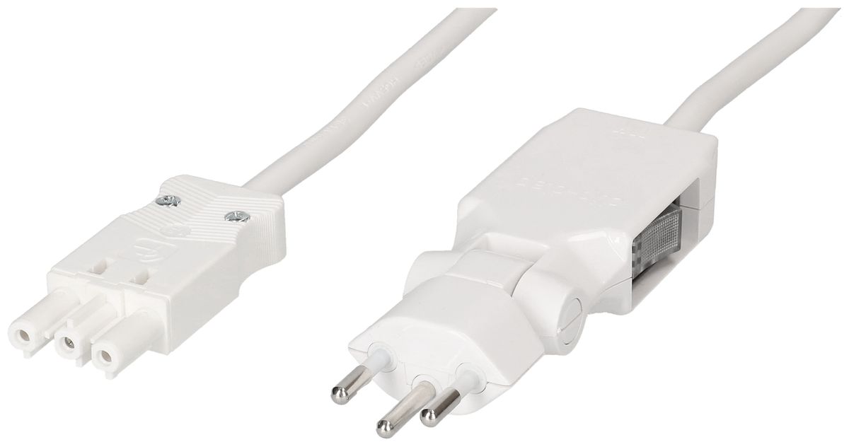 câble de racc. TD H05VV-F3G1.0 3m int. type 12 clip-clap / AC 166