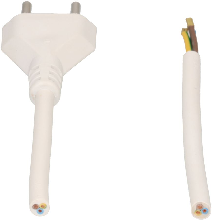 TD-Netzkabel H05VV-F3G1.5 5m weiss Typ 12