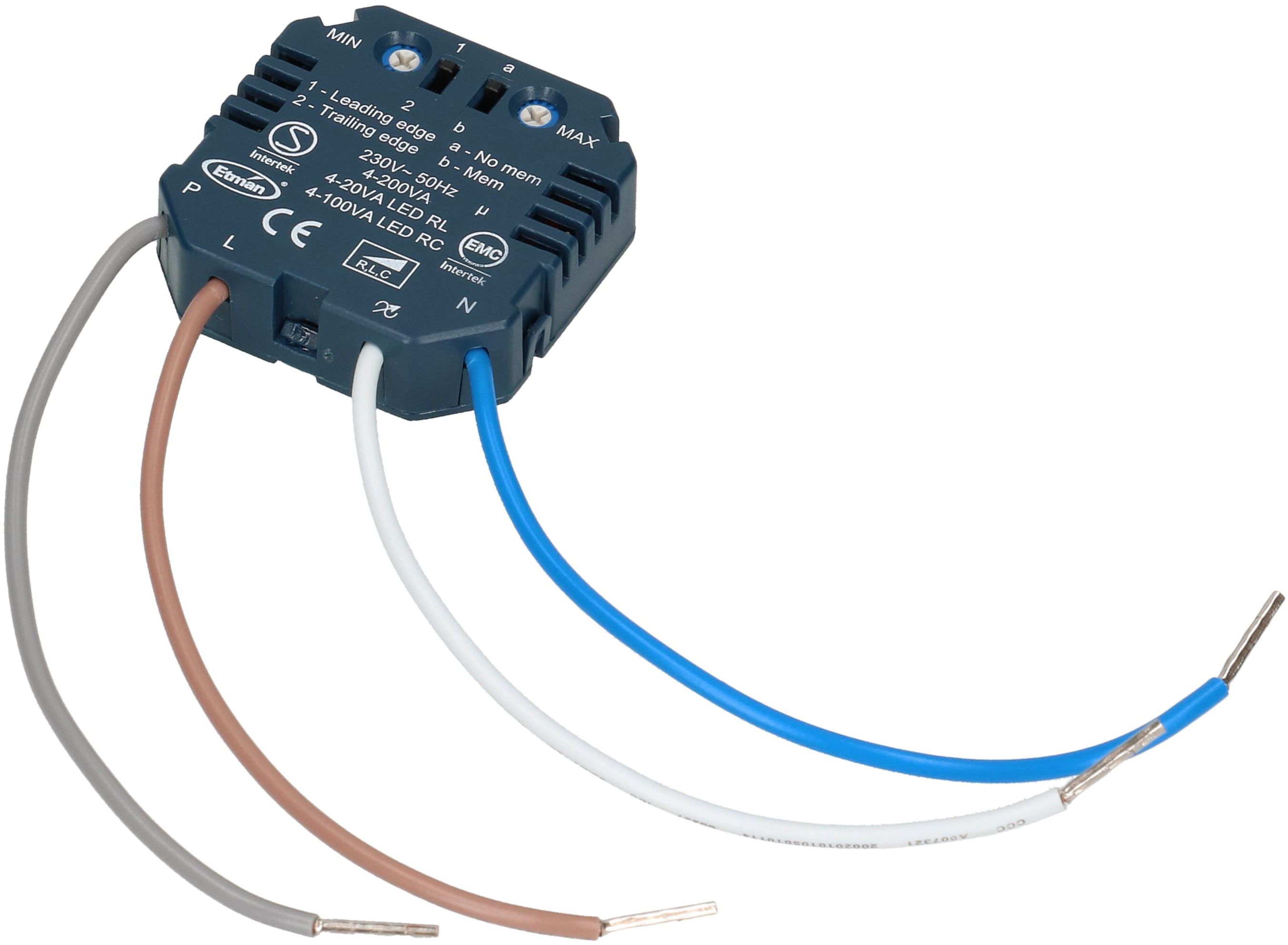 variatore universale a touch LED inserto incorporato R/L/C/LED