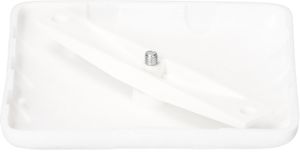 Deckenrosette quadratisch Steg weiss