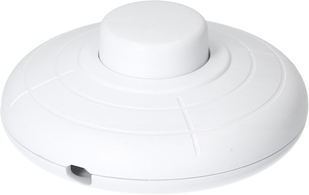 Interrupteur à pied 1pôles OFF 2(1)A blanc