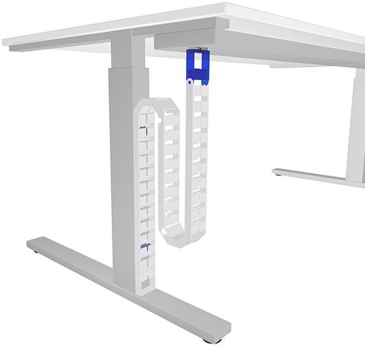 fixation par aimant fin Qube gris RAL7040