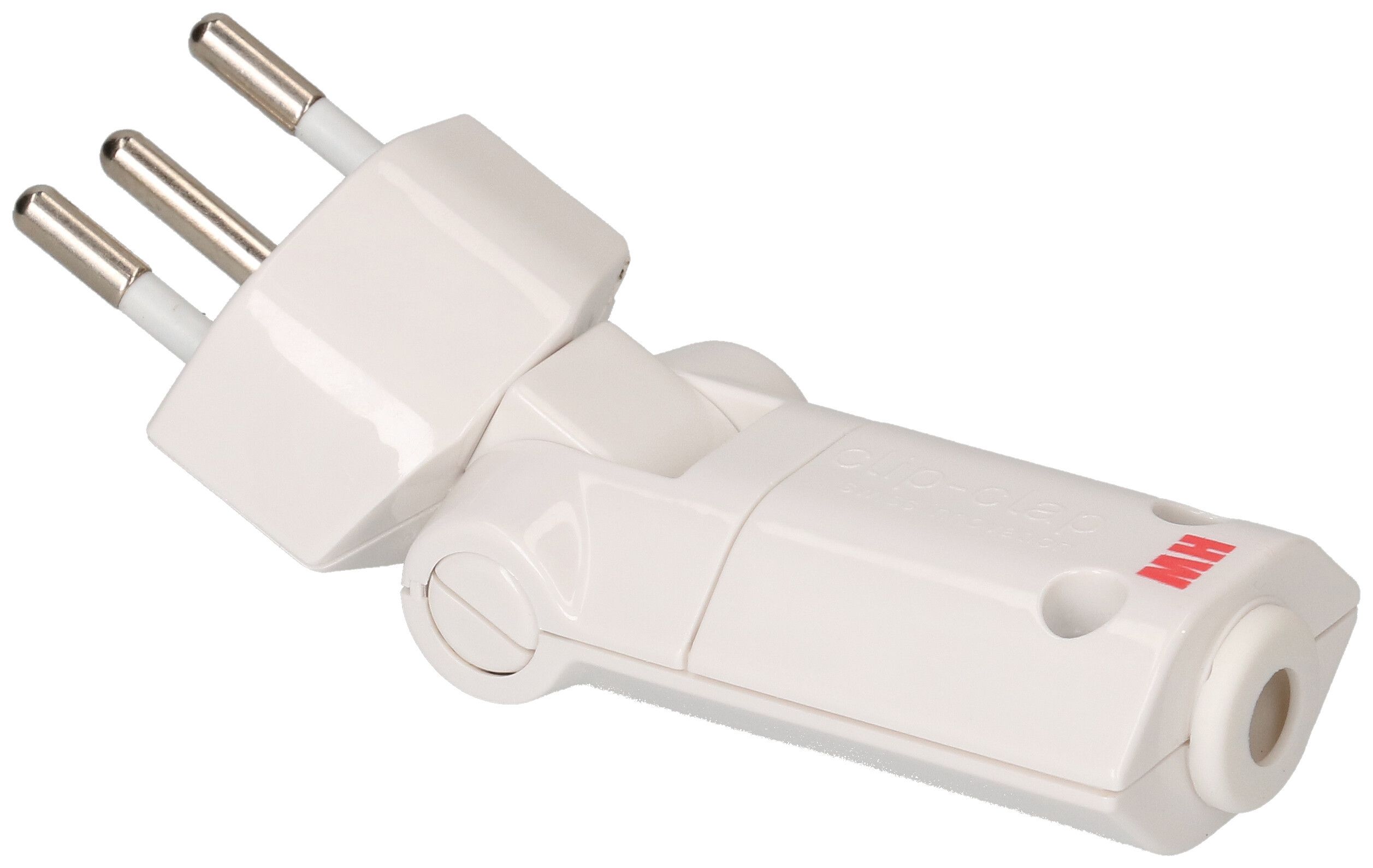 fiche clip-clap type 12 débrochable rotative blanche