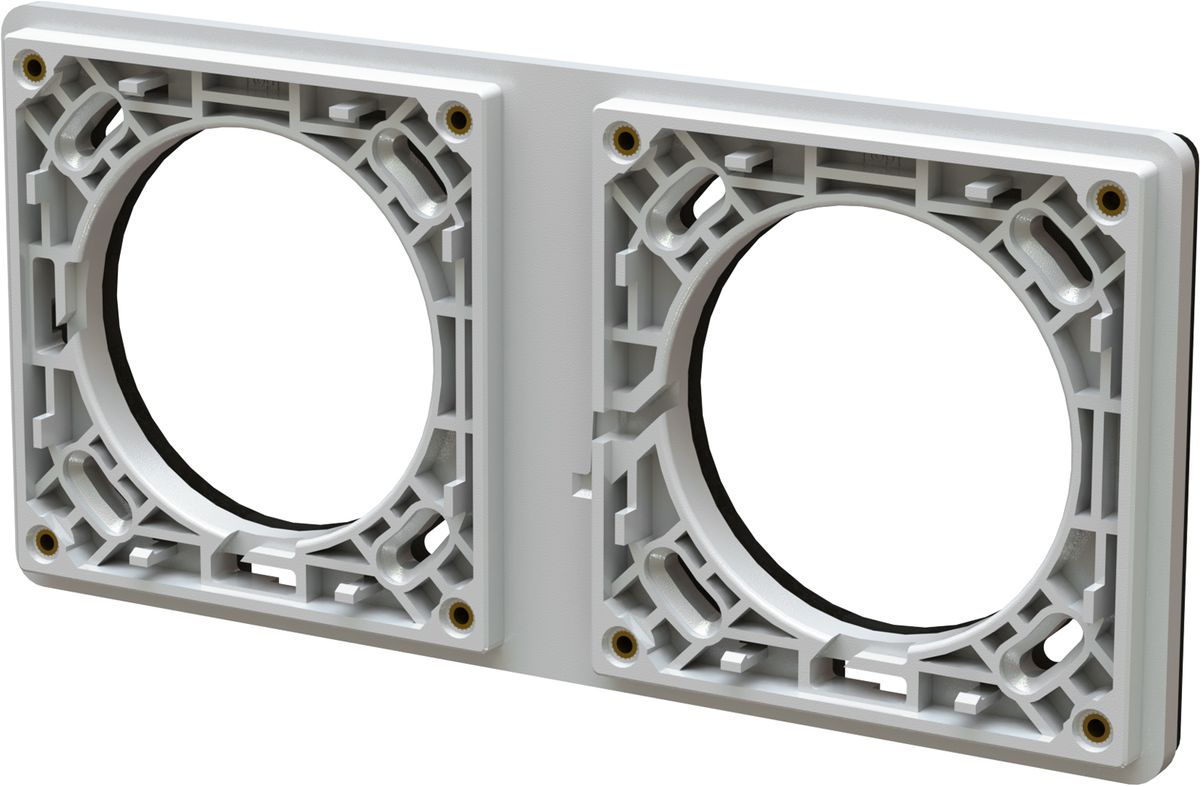 Befestigungsrahmen Gr.1x2/2x1 UP exo IP55 lichtgrau