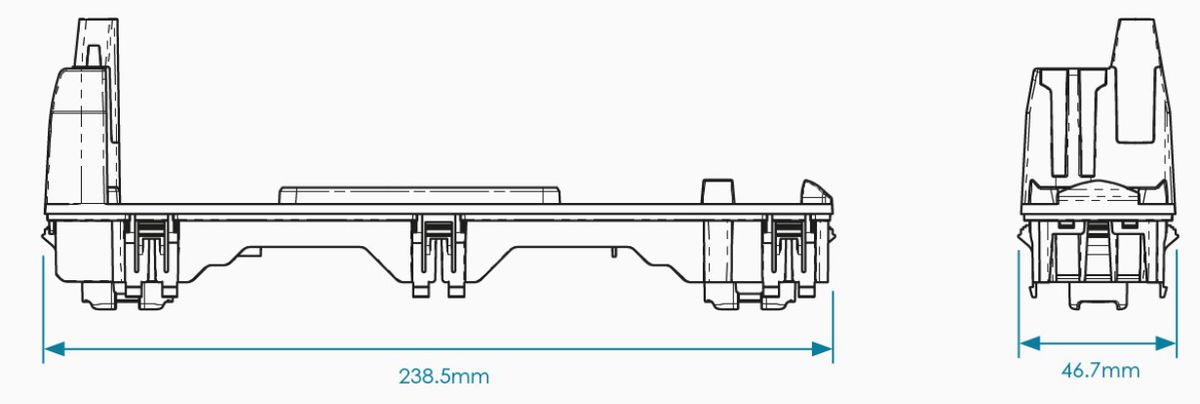 LIBERTY Connecting Shoe pour Qikpac et Qikpac Carry noir
