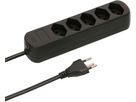 Steckdosenleiste Basic Line 5x Typ 13 schwarz 1.5m