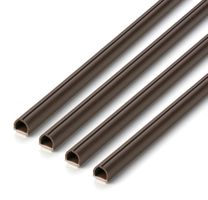 Goulotte 5mm marron auto-adhésif 1m 4 pcs.