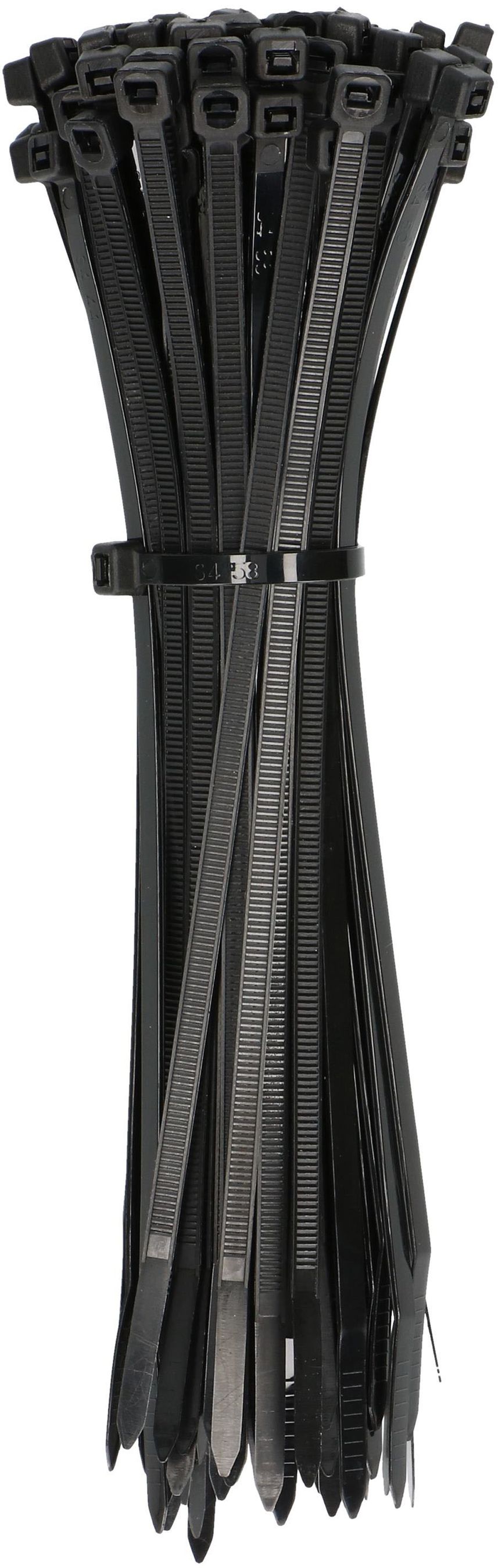 attache câbles noir 3.6x150mm / 100 pièces