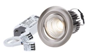 spot encastré à LED MOVE Ø68 nickel brossé 3000K 960lm 38°