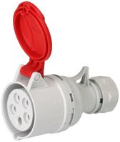 prise CEE 3P+N+E 400V/16A rouge IP44